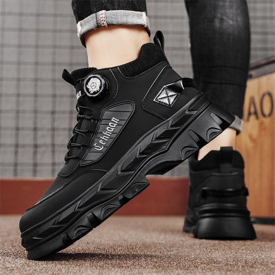 Damen Modische hohe Sneakers mit robustem Obermaterial und rutschfester Sohle EB