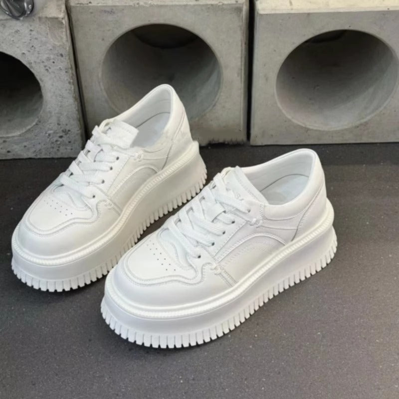 Damen Modische Sneaker mit plateauartiger Sohle und atmungsaktivem Design EB