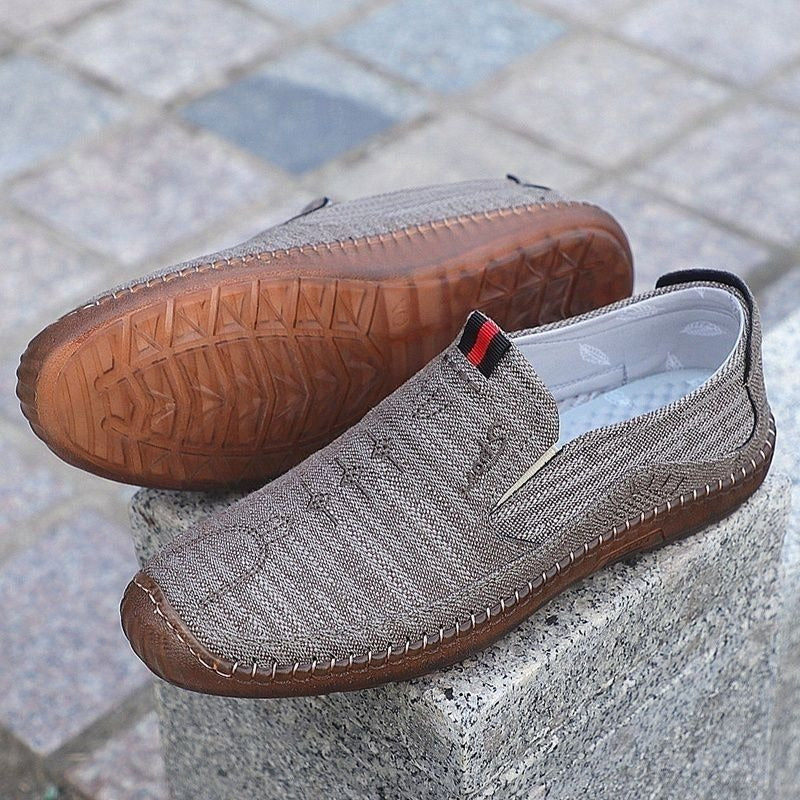 Damen Bequeme Slip-On Freizeitschuhe mit flachem Komfortdesign EB