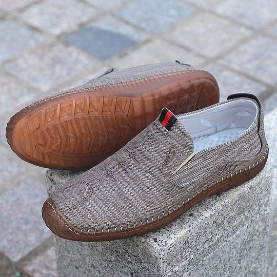 Damen Bequeme Slip-On Freizeitschuhe mit flachem Komfortdesign EB