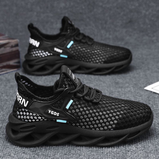 Damen Atmungsaktive Sport Sneakers mit dynamischem Sohlenprofil und flexiblem Mesh-Obermaterial EB