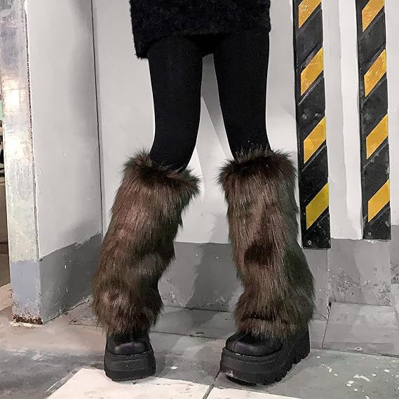 Damen Modische Fellstulpen EB