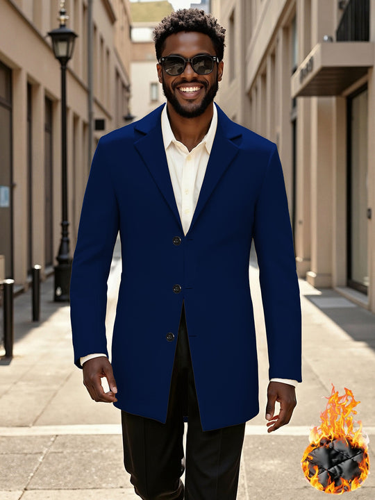 Herren eleganter und modischer Langmantel EB