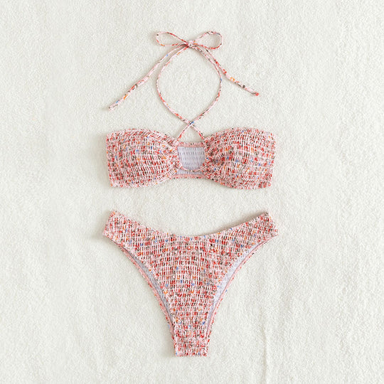 Damen Bandeau-Bikini mit edlen Rüschendetails EB