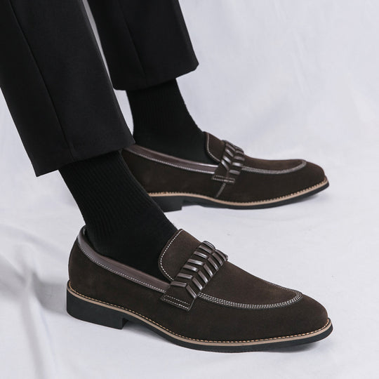 Damen elegante Mokassins mit modischem Riemen EB