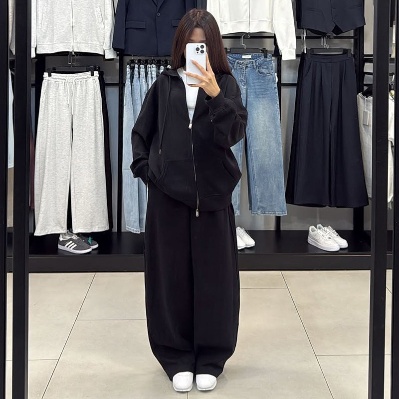 Damen bequemer und stylischer Kapuzenset EB