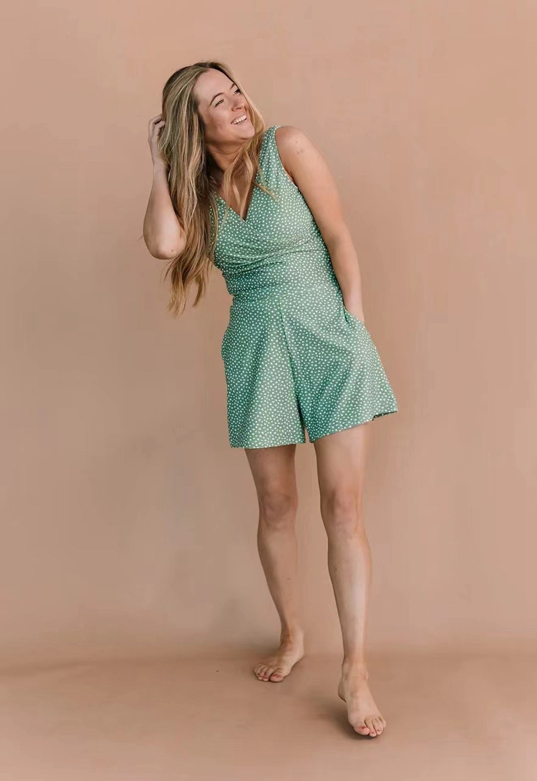 Damen Freizeit Overall mit floralem Design EB