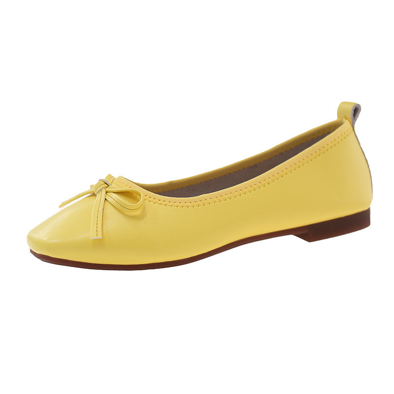Damen Bequeme Ballerinas mit zartem Schleifen-Detail EB