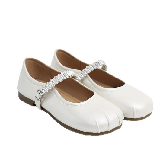 Damen Ballerinas mit eleganter Riemchenverzierung EB