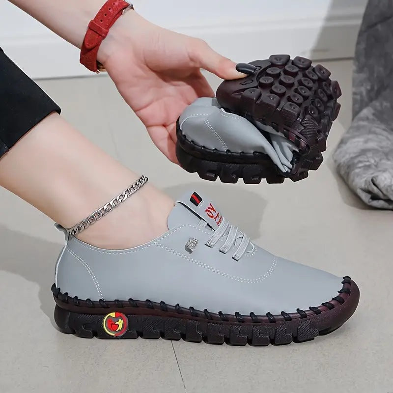 Damen nan flexible faltbare Freizeitsneaker mit stoßdämpfender Profilsohle EB