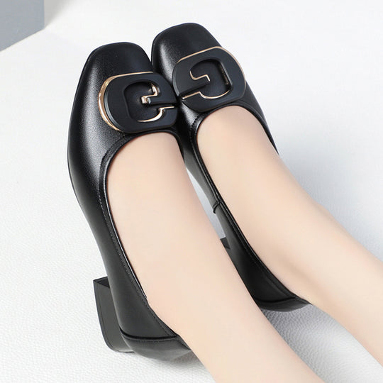 Damen Elegante und bequeme Ballerinas mit modischem Schmuckdetail EB