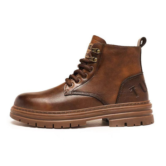 Damen lässige Stiefeletten aus hochwertigem Leder EB