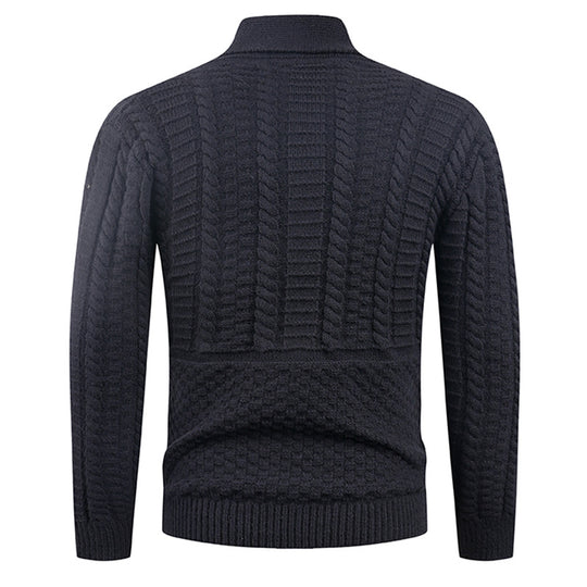 Herren Strickjacke mit modernem Schalkragen und praktischen Knöpfen EB