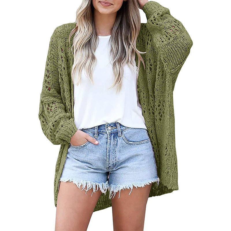 Damen offene Strickjacke EB