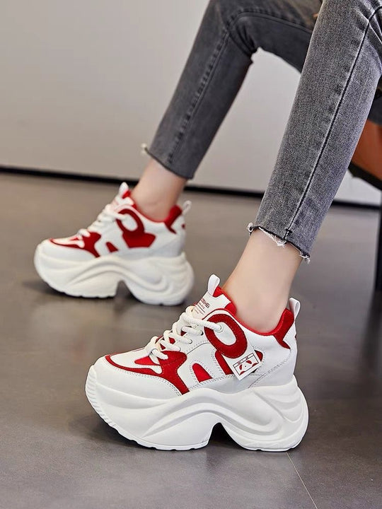 Damen modische Plateau-Sneaker EB