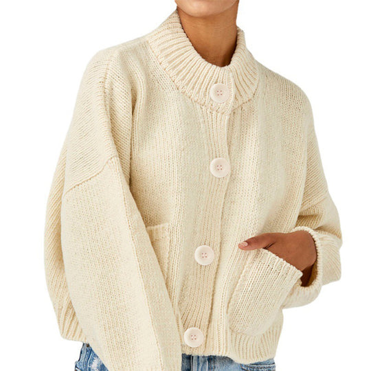 Damen Strickjacke im lässigen Schnitt mit Knopfdetails EB
