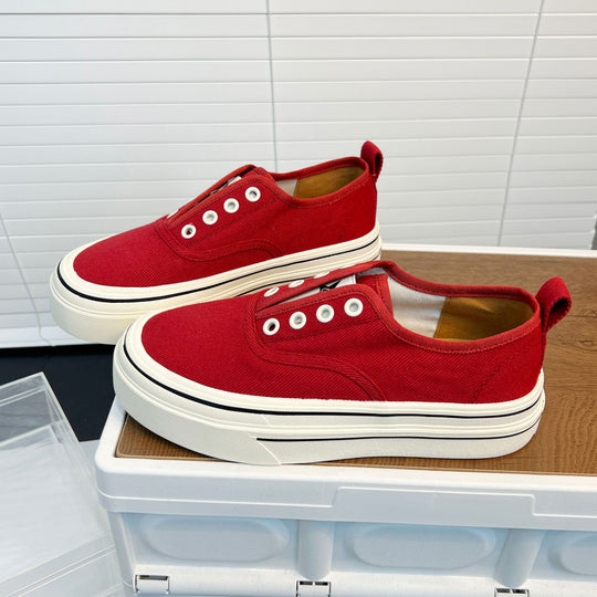 Damen lässige Canvas Sneaker mit komfortabler Innensohle und rutschfester Gummisohle EB