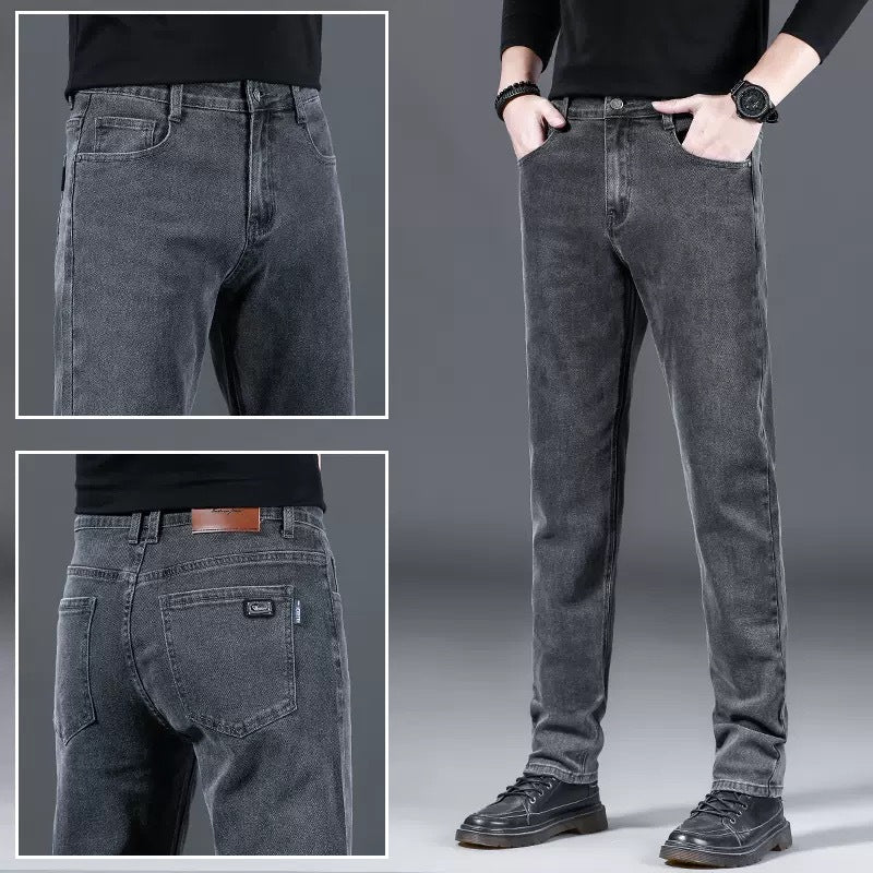 Herren modische Slim-Fit Jeans aus weichem Denim EB