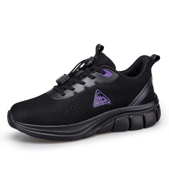 Damen Sportliche Sneakers mit atmungsaktivem Mesh und rutschfester Sohle EB