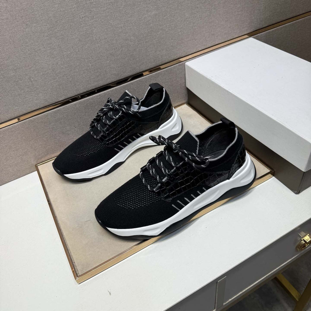 Damen Sportliche Sneakers mit atmungsaktiver Strickoberfläche und flexiblem Profil EB