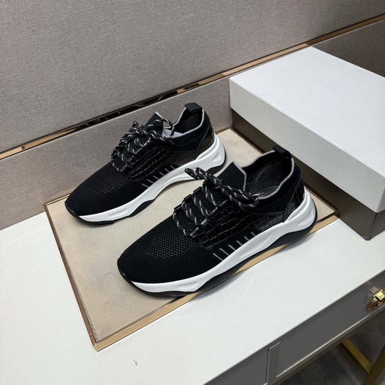 Damen Sportliche Sneakers mit atmungsaktiver Strickoberfläche und flexiblem Profil EB