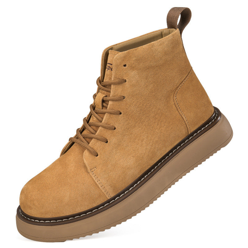 Damen Schnürboots aus hochwertigem Wildleder mit rutschfester Sohle EB