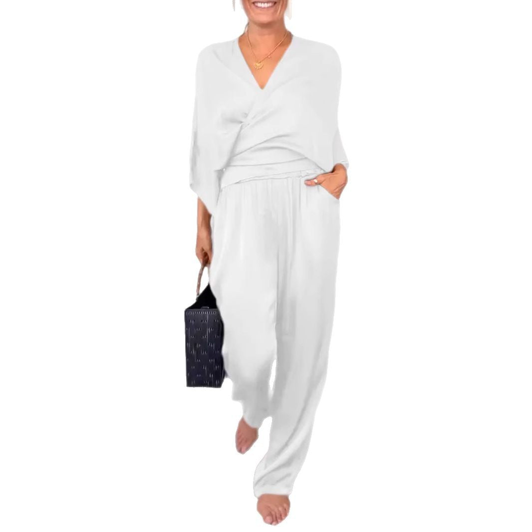 Damen elegantes und bequemes Jumpsuit Set EB
