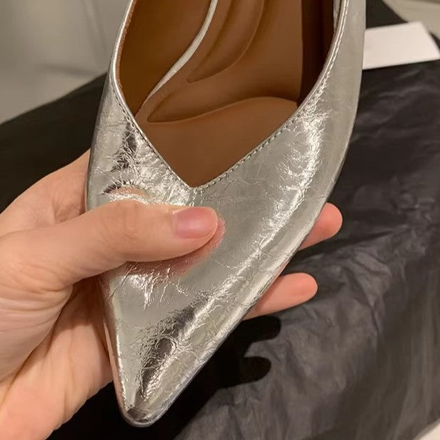 Damen Slingback-Pumps mit eleganter spitz zulaufender Form und bequemer Innensohle EB
