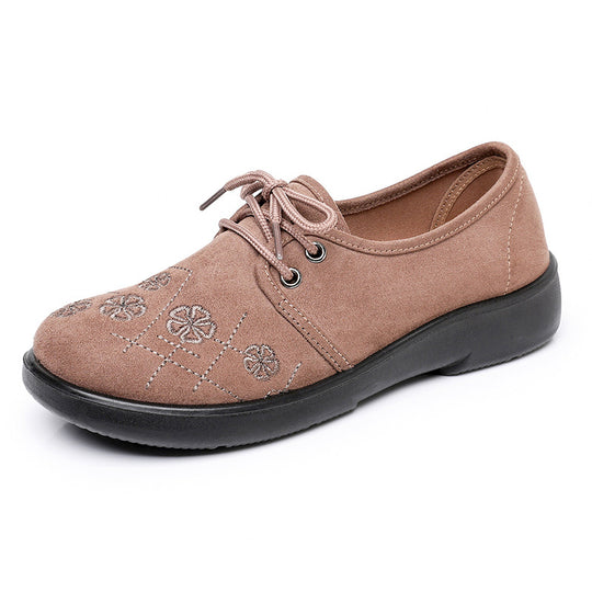 Damen modische Schnürschuhe mit floralem Muster EB