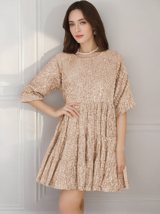 Damen Glitzerndes Party-Kleid EB
