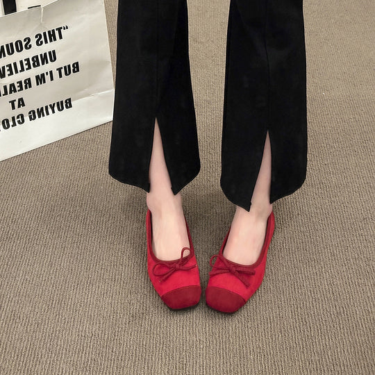 Damen Ballerinas mit modischem Glitzerakzent und flexiblem Sohlenprofil EB