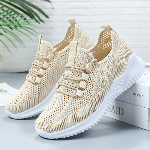 Damen Atmungsaktive Freizeitschuhe mit elastischem Obermaterial und rutschfester Sohle EB