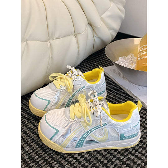 Damen Trendige Sneakers mit atmungsaktiver Mesh-Oberfläche und komfortabler Dämpfung EB