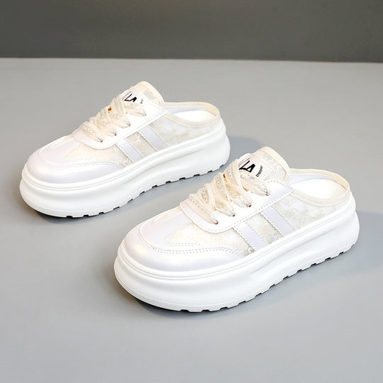 Damen bequeme Freizeitschuhe mit großzügigem Fersenbereich und modischem Design EB