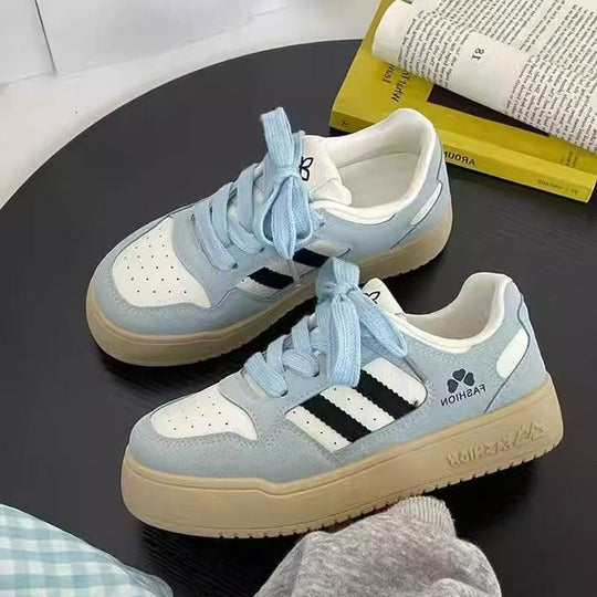 Damen Modische Sneaker im Retro-Style mit hochwertiger Sohle EB