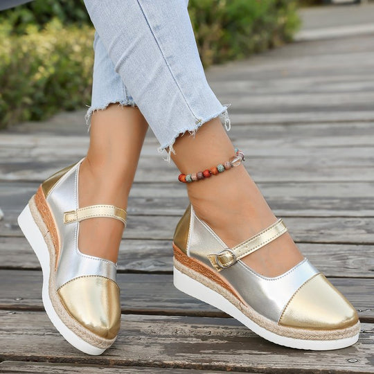 Damen modische und bequeme Sandaletten mit floralem Design EB