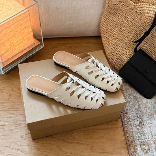 Damen Bequeme und stilvolle Sommerschuhe mit offenen Zehen EB