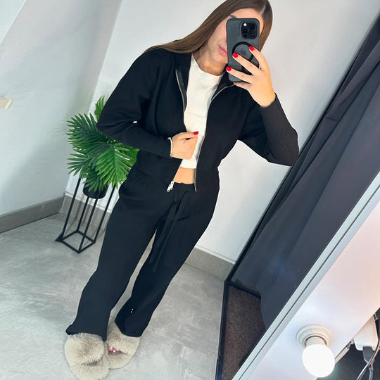 Damen Strick-Loungewear-Set EB