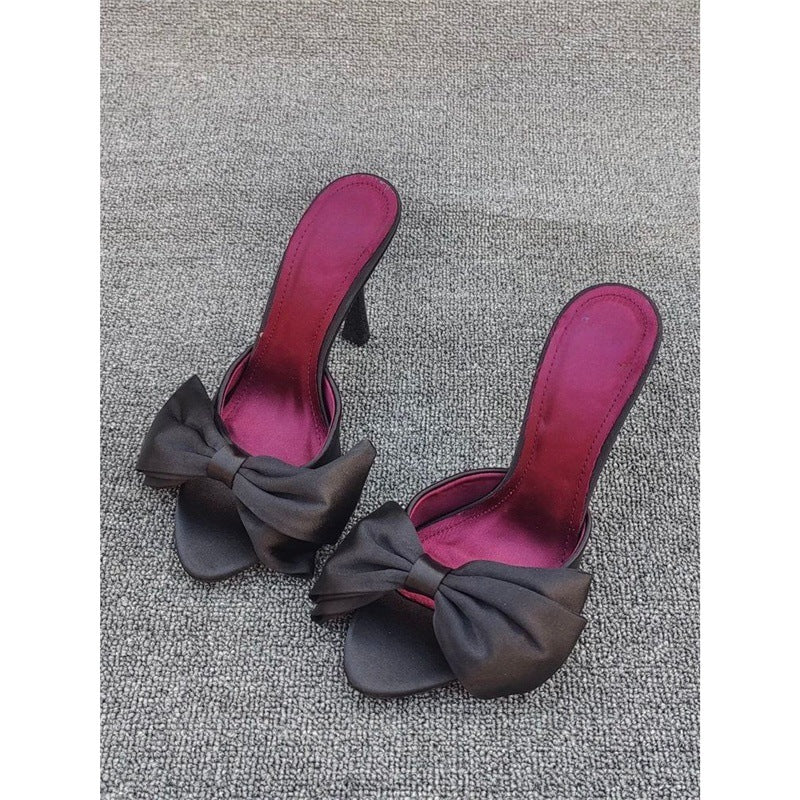 Damen High Heel Sandalen mit kunstvollem Schleifendesign EB