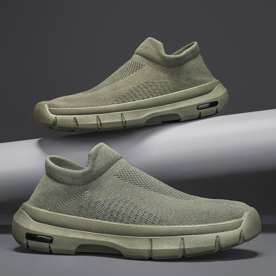 Damen Atmungsaktive Slip-On Sneakers mit elastischem Obermaterial EB