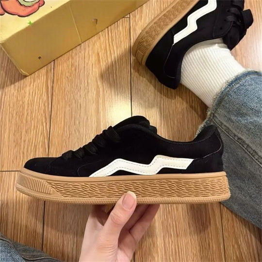 Damen modische Sneakers mit weicher Sohle und sportlichem Design EB