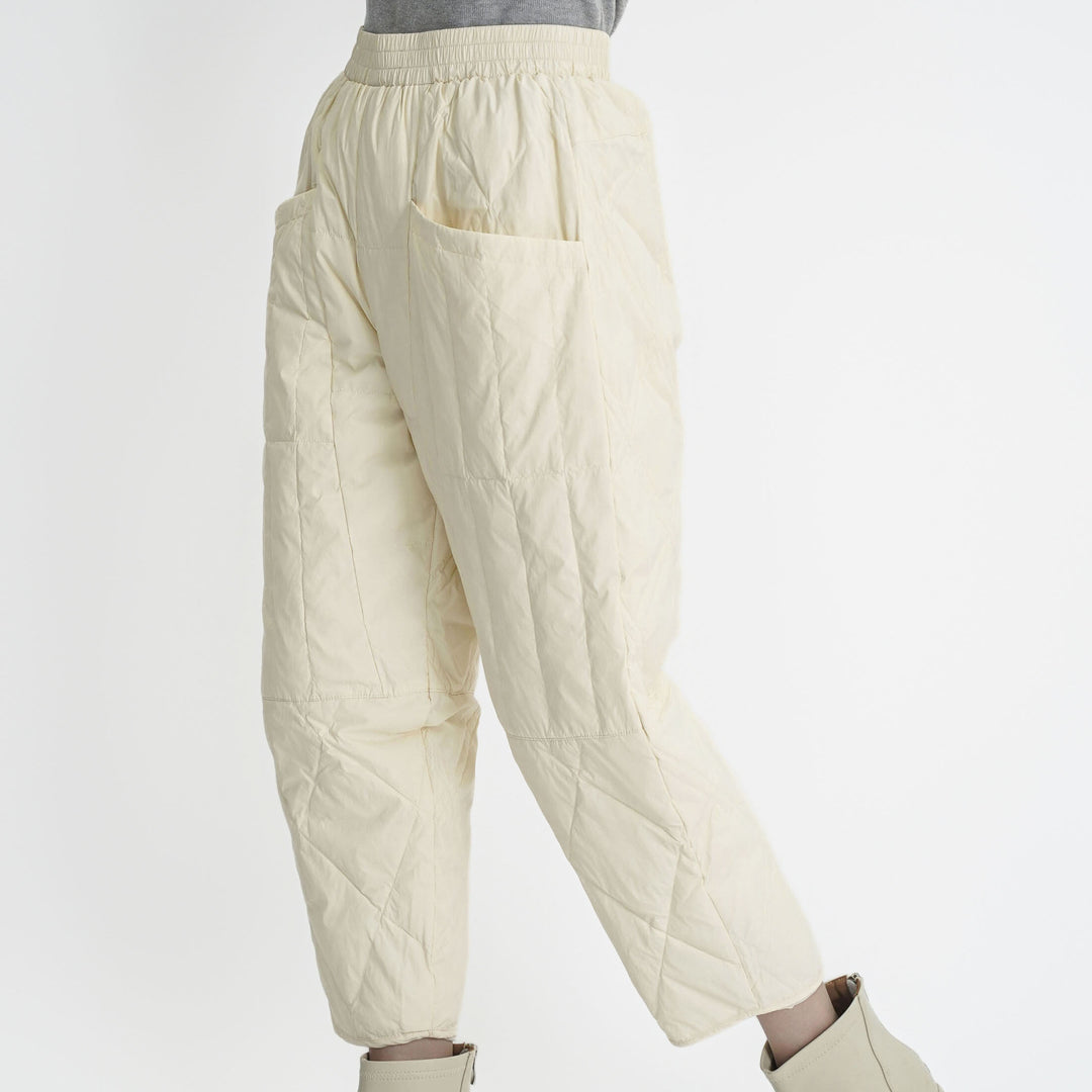 Damen gefütterte Freizeithose mit elastischem Bund und Taschen EB