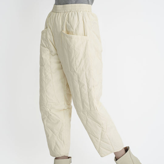 Damen gefütterte Freizeithose mit elastischem Bund und Taschen EB