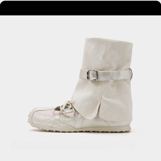 Damen Komfortable und wasserdichte Stiefel mit verstellbarem Schnallenverschluss EB