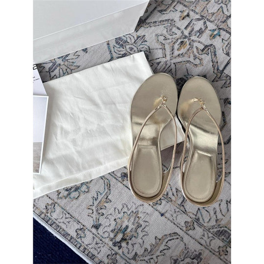 Damen elegante Zehentrenner Sandalen mit feinen Riemchen EB