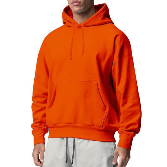 Herren nan Premium-Kapuzenpullover mit Kängurutasche, innen angerautem Fleece, verstärkter Nackennaht und geripptem Saum EB