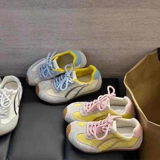 Damen Sportliche Sneakers mit atmungsaktivem Obermaterial und bequemem Fußbett EB