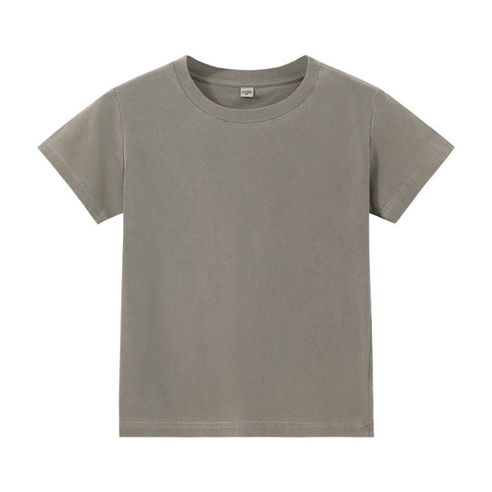 EB | Schillerndes altes kurzes T-Shirt mit Färbung