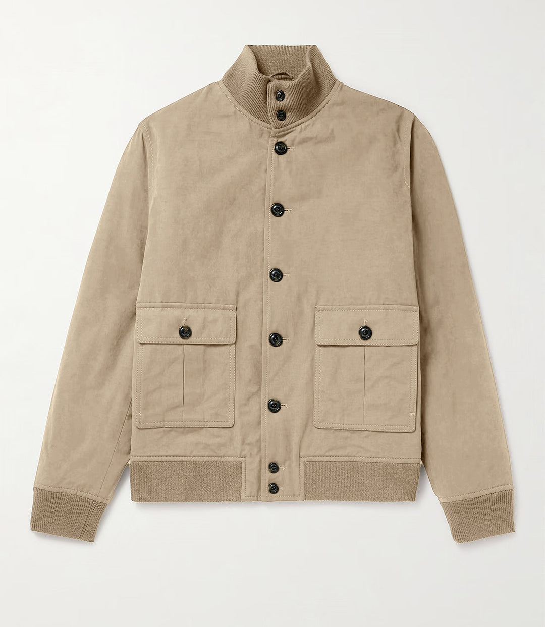 Herren modische Wildlederjacke mit strukturiertem Design EB