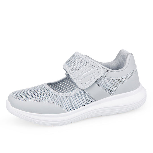 Damen Sportliche Slip-On Sneakers mit atmungsaktivem Netzdesign EB